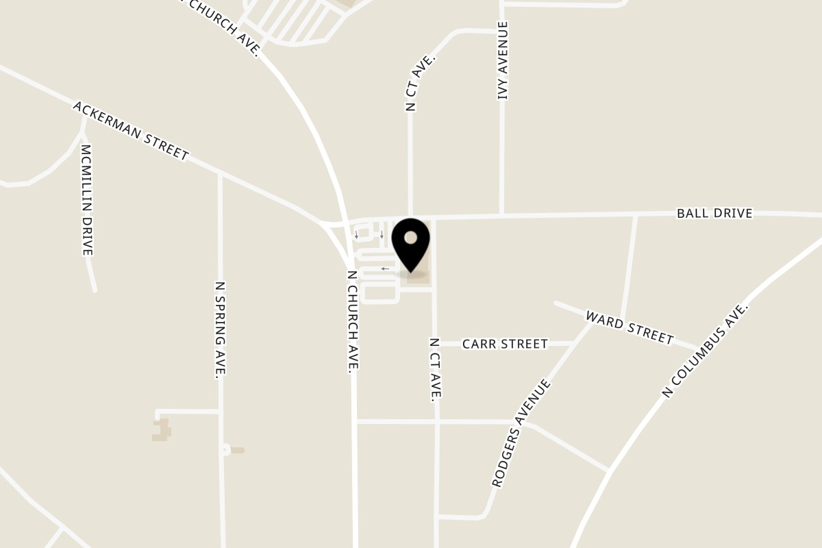 Map showing the location of El Paisaje Mexican Bar & Grill on 3014 N Church Ave in Louisville